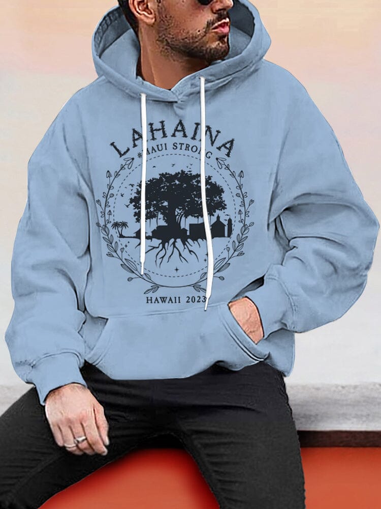 Casual Lahaina Strong Hoodie Hoodies coofandystore Blue S 