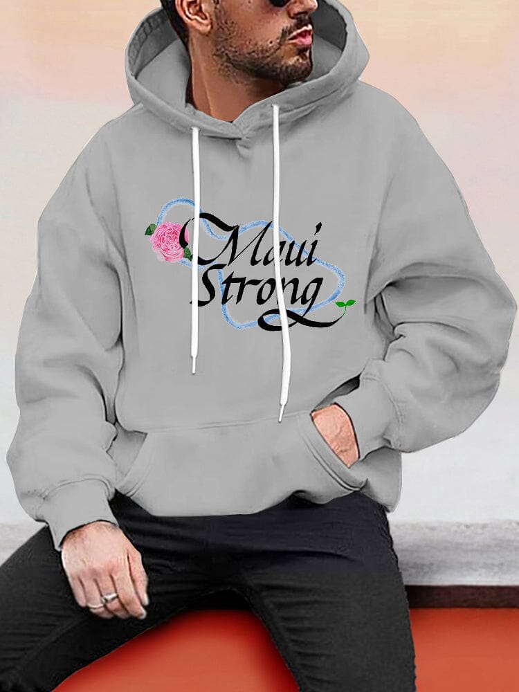 Maui Strong Graphic Print Hoodie Hoodies coofandystore PAT4 S 