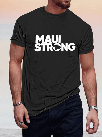Casual Maui Print T-shirt T-shirt coofandystore Black S 