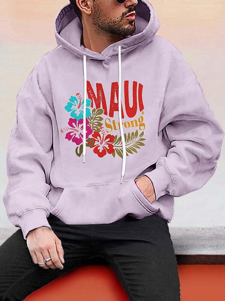 Cozy Maui Graphic Hoodie Hoodies coofandystore Purple S 
