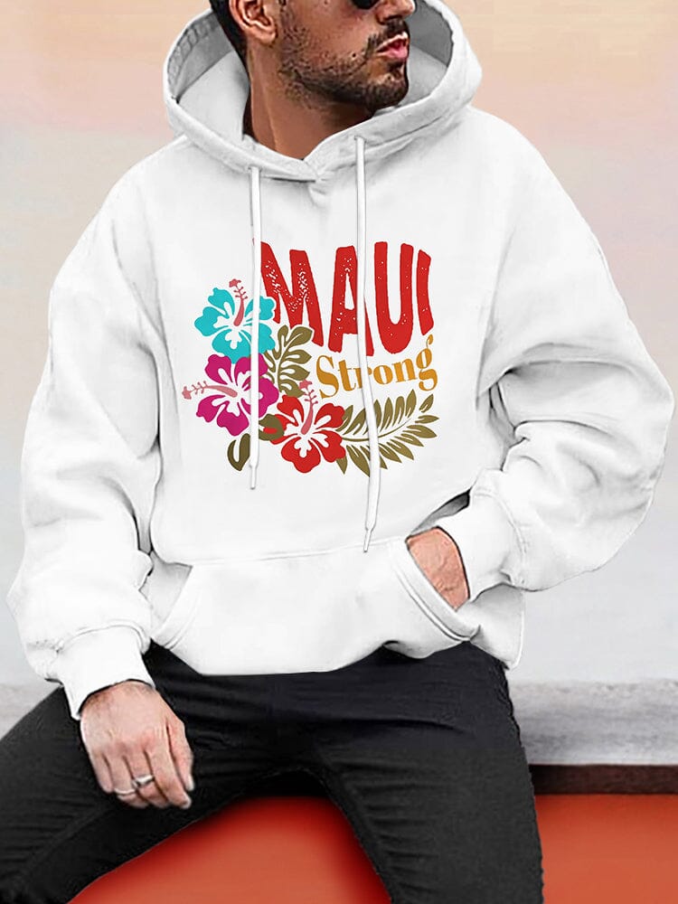 Cozy Maui Graphic Hoodie Hoodies coofandystore White S 