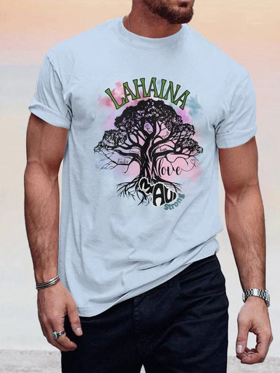 Casual Lahaina Graphic T-shirt T-shirt coofandystore Blue S 