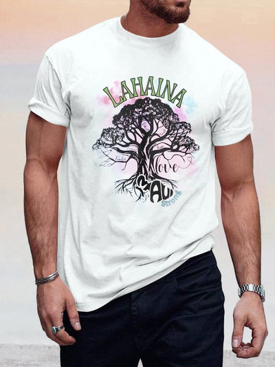 Casual Lahaina Graphic T-shirt T-shirt coofandystore White S 