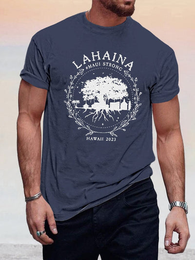 Casual Maui Strong Graphic T-shirt T-shirt coofandystore Navy Blue S 