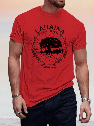 Casual Maui Strong Graphic T-shirt T-shirt coofandystore Red S 