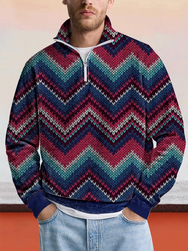 Causal Abstract Pattern Sweatshirt Hoodies coofandy PAT1 S 