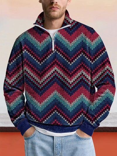 Causal Abstract Pattern Sweatshirt Hoodies coofandy PAT1 S 