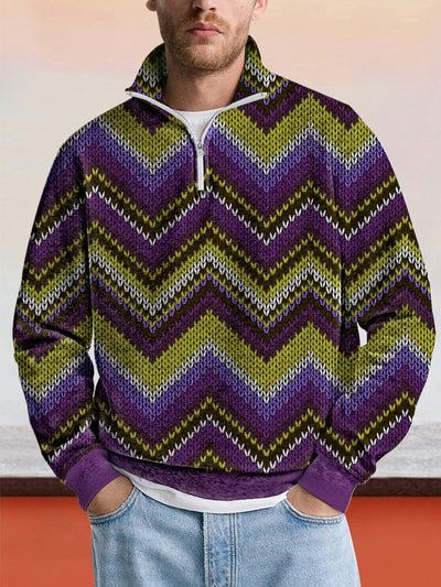 Causal Abstract Pattern Sweatshirt Hoodies coofandy PAT3 S 