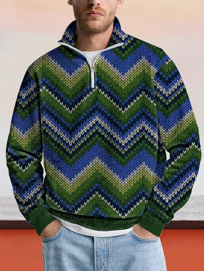 Causal Abstract Pattern Sweatshirt Hoodies coofandy PAT4 S 