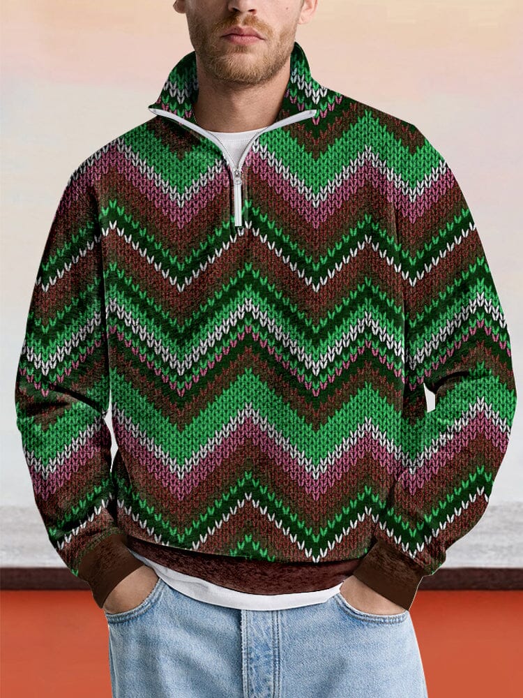 Causal Abstract Pattern Sweatshirt Hoodies coofandy PAT5 S 