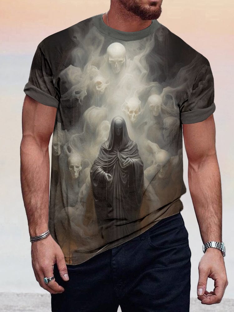 Creative Halloween Printed T-shirt T-Shirt coofandystore PAT5 S 