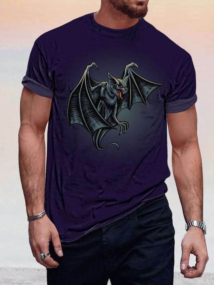 Creative Bat Printing T-shirt T-Shirt coofandystore PAT6 S 
