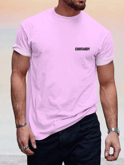Casual Simple Logo T-shirt T-Shirt coofandystore Purple S 