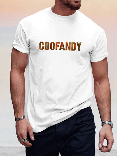 Cozy Basic Logo Print T-shirt T-Shirt coofandystore White S 