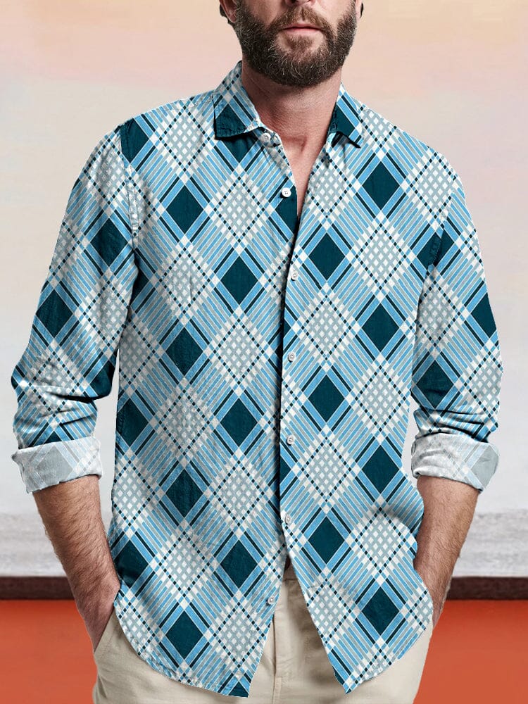 Casual Graphic Cotton Linen Shirt Shirts coofandy PAT7 S 