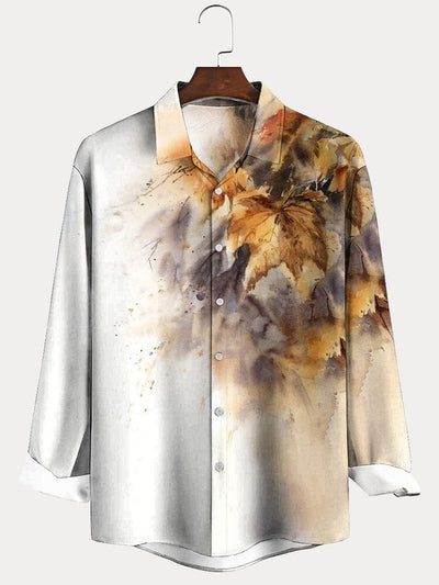 Creative Art Graphic Cotton Linen Shirt Shirts coofandy PAT1 S 