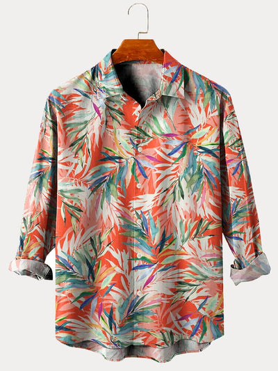 Creative Art Graphic Cotton Linen Shirt Shirts coofandy PAT3 S 