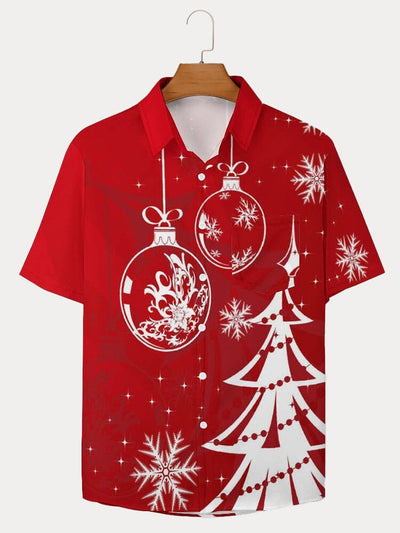 Funny Christmas Graphic Cotton Linen Shirt Shirts coofandy PAT2 S 