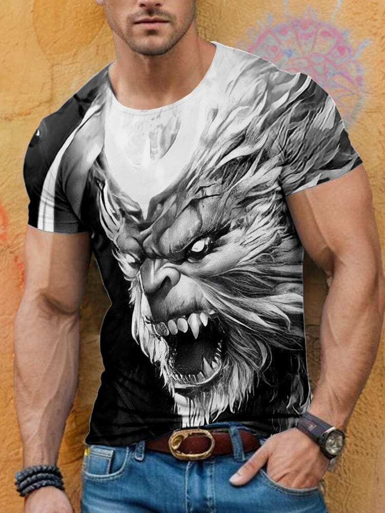 Eye-Catching Wu Kong Tee T-Shirt coofandy PAT4 S 