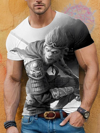 Eye-Catching Wu Kong Tee T-Shirt coofandy PAT5 S 