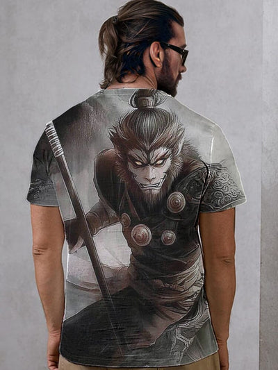 Black Myth Wukong Graphic Tee T-Shirt coofandy PAT3 S 