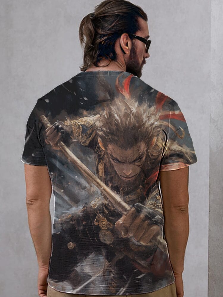 Black Myth Wukong Graphic Tee T-Shirt coofandy PAT4 S 