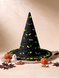 Pumpkin Patch Halloween Quilted Witch Hat