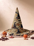 Pumpkin Patch Halloween Quilted Witch Hat