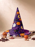 Pumpkin Patch Halloween Quilted Witch Hat