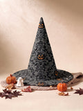 Pumpkin Patch Halloween Quilted Witch Hat