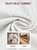 Comfort Lightweight Cotton Linen Drawstring Pants (US Only)