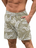 Quick-Dry Printed Swim Trunks with Compression Lining (US Only)
