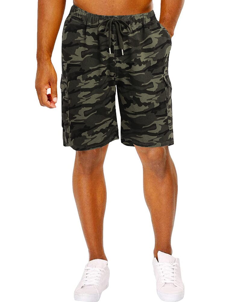 Casual Cotton Cargo Shorts (US Only) Shorts coofandy Camo S 