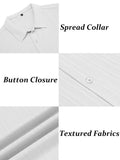Casual Summer Textured Short Sleeve Shirt (US Only)