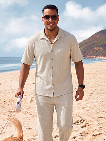 Casual Loose Fit Shirt Sets