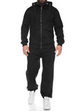 Casual 2-Piece Jogger Set (US Only) Sports Set coofandy Black S 