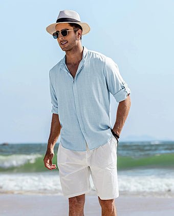 Cotton Linen Shirt: A Man's Beach Style Up Guide