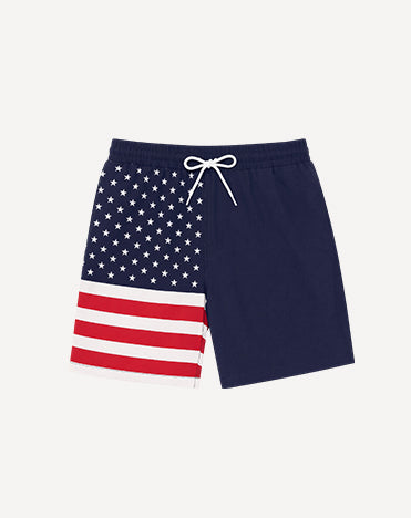 Stylish Printed Beach Swim Trunks (US Only)