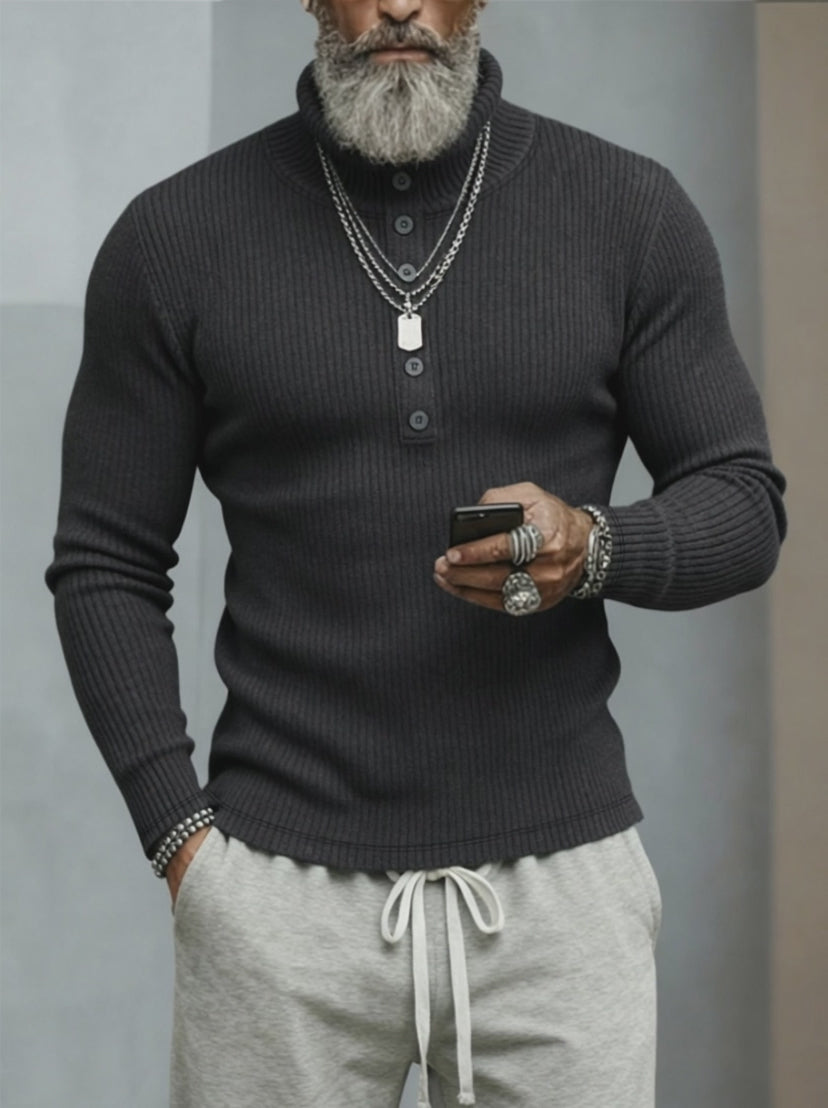 Classic Stretchy Turtleneck Sweater