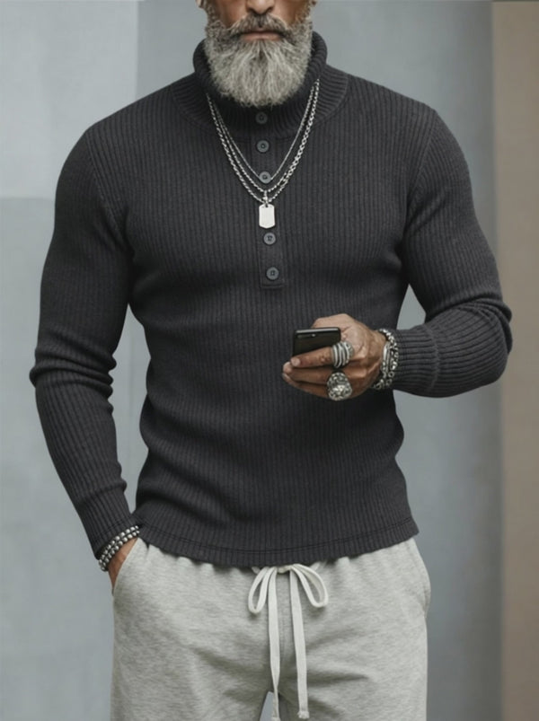 Classic Stretchy Turtleneck Sweater