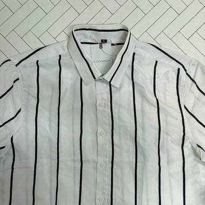 COOFANDY Simple Striped Shirt coofandy 