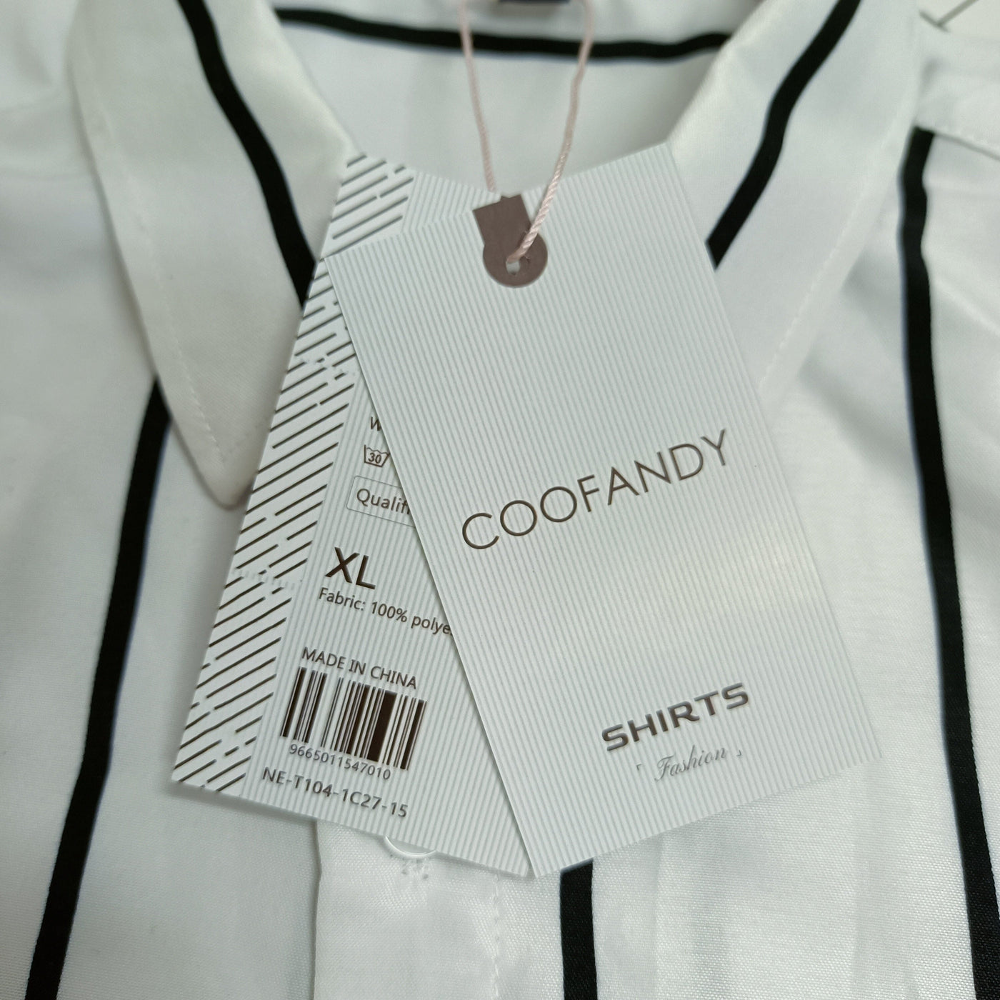 COOFANDY Simple Striped Shirt coofandy 