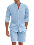 Casual 100% Cotton Beach Shirt Sets (US Only) Beach Sets coofandy 