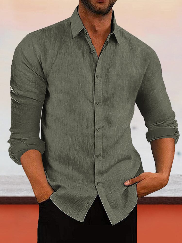 Stylish Linen Button Shirt - Comfortable & Versatile. Shop Now! – COOFANDY