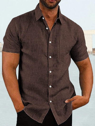 Coofandy Short Sleeve Casual Shirt (US Only) Shirts coofandy Coffee S 