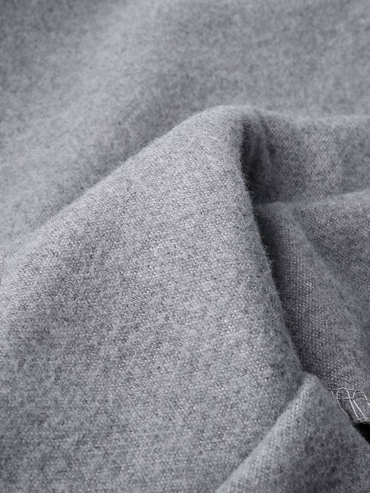 Coofandy British plus size long reversible woolen coat coofandystore 