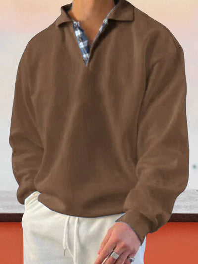 Coofandy Long-sleeved Sweatshirts Fashion Hoodies & Sweatshirts coofandy Brown M 