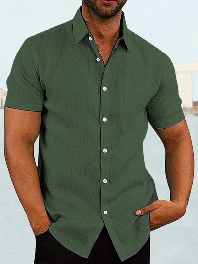 Coofandy Short Sleeve Casual Shirt (US Only) Shirts coofandy Army Green S 
