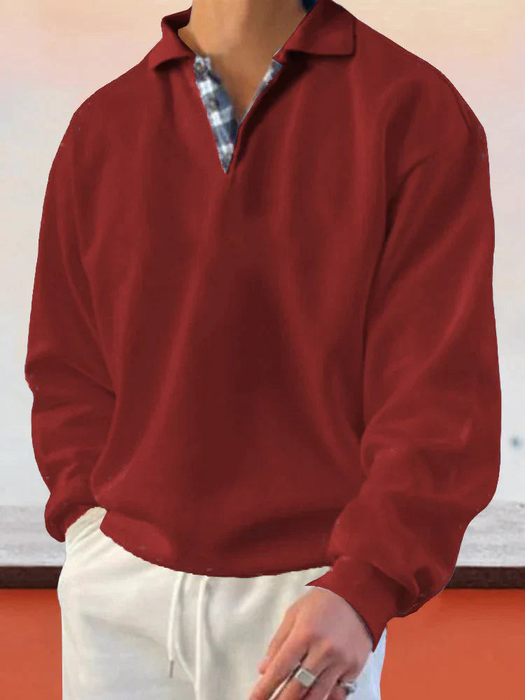 Coofandy Long-sleeved Sweatshirts Fashion Hoodies & Sweatshirts coofandy Red M 