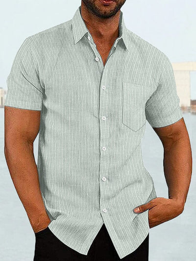 Coofandy Short Sleeve Casual Shirt (US Only) Shirts coofandy Aqua Green S 